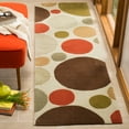 thumbnail image 3 of Contemporary Rug - Modern Art Polyester -Ivory/Multi-Color:Ivory/Multi,Design:Contemporary,Shape:Small Rectangle,Size:6'L x 4'W, 3 of 5