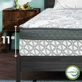 thumbnail image 3 of ViscoLogic Hamilton Queen Hybrid Mattress Made in Canada, Individual Pocket Coils, Foam Encasement, Edge Support, Medium-Firm & Pressure Relief, CertiPUR-US®, 3 of 6