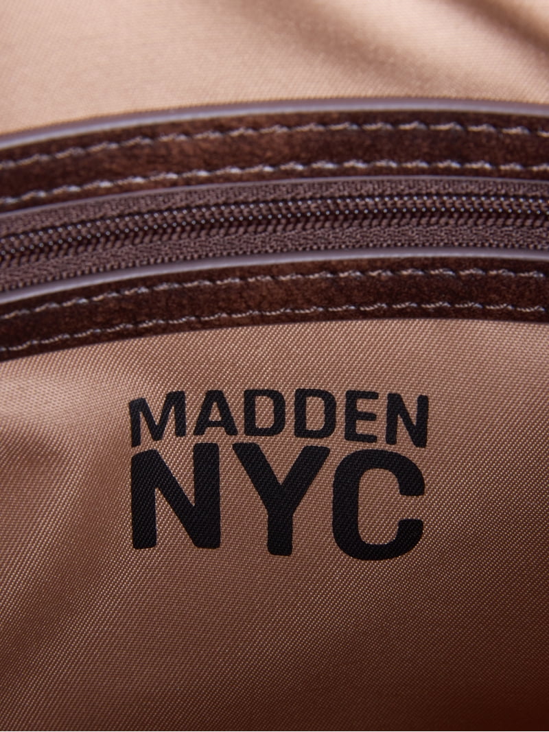 Madden NYC Women's Soft Zipper Satchel Handbag, Brown - Walmart.com
