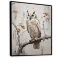 thumbnail image 2 of Designart "The Majestic Owl'S Wise Watch IV" Animals Owl Floater Framed Wall Art Prints, 2 of 5