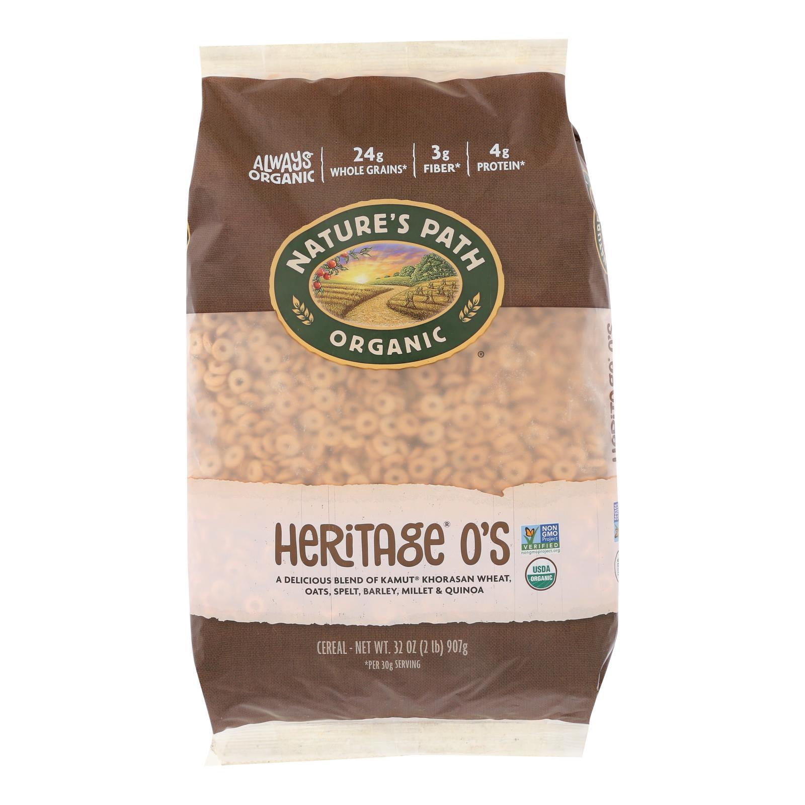Nature's Path Organic Heritage O's Cereal - Case of 6 - 32 oz ...