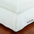 thumbnail image 4 of Alive Pixels Bed Skirt White Solid 100% Cotton 1-Pc 15" inch Drop 1000TC (Full, White), 4 of 4