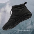 thumbnail image 2 of Zapatos Senderismo para Hombre Botas Nieve Antideslizantes Forro para Clima (Negro 46), 2 of 9