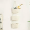 thumbnail image 4 of Multifunctional Hanging Basket Also as Hanging Flower Baskets Wall Mount Organizer Handmade Rack for Kitchen Decoration , white, 4 of 8