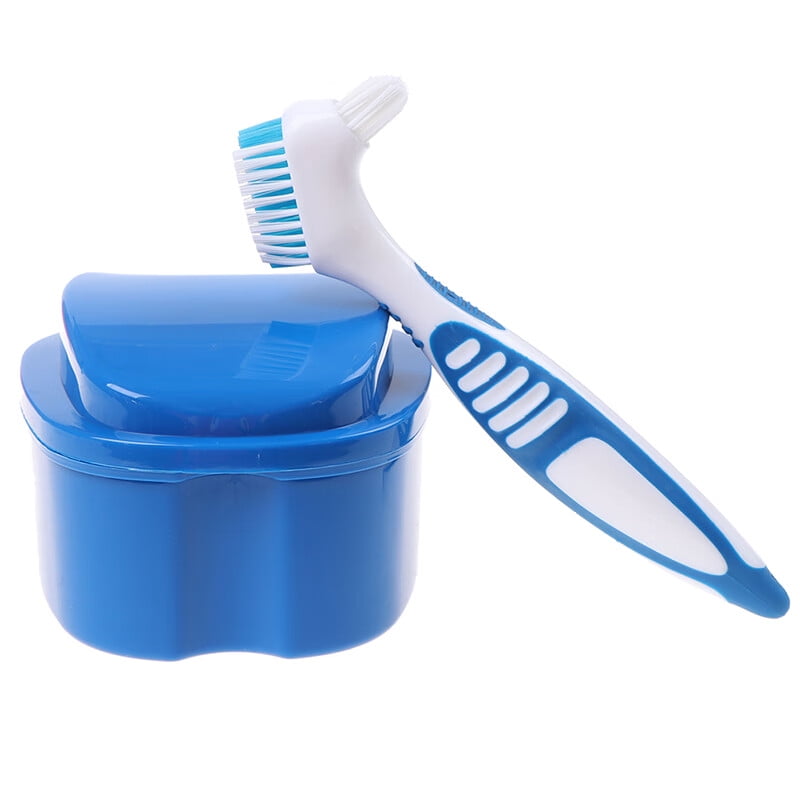 Party Yeah Denture Box And Brush Set Retainer Cleanning Denture Case