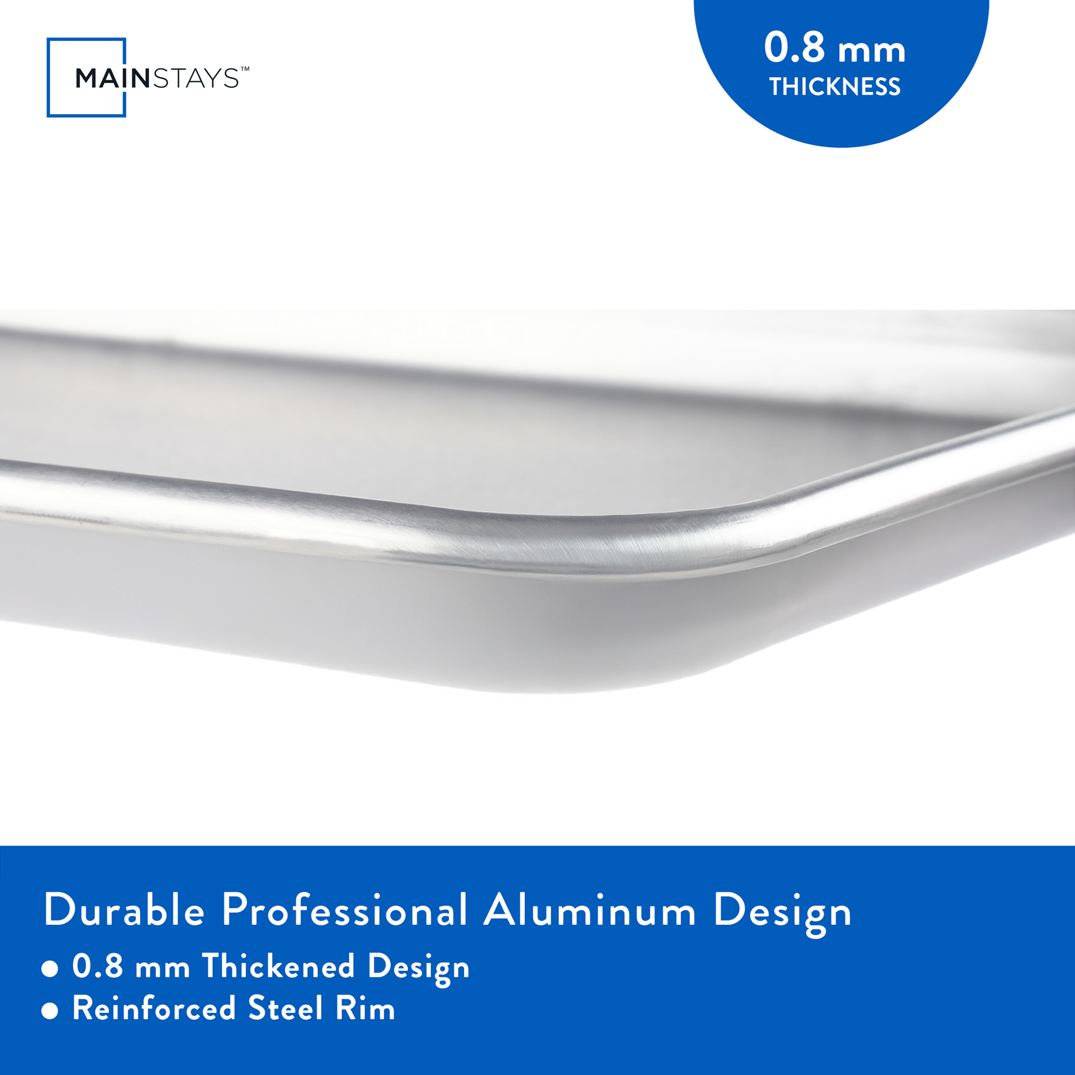 Mainstays 2-Piece Aluminum Baking Sheet Set, 7" x 10" photo 7