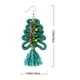 thumbnail image 2 of Pendientes Tejidos De Árbol De Navidad Pendientes De Borla Tejidos De Cuerda De Algodón Pendientes Étnicos Retro Pendientes Colgantes De Gota Trenzados Hechos A Mano Para Mujeres Niñas Minnieouse AP007336-02, 2 of 6