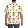 thumbnail image 2 of Naloa Bees and Flowers Men's T-Shirt Sport T-shirt Men's Basic Tee Casual Men's Shirt, Round Neck, Short Sleeves - Large, 2 of 5