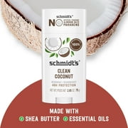 Schmidts Aluminum Free Natural Deodorant Clean Coconut, 2.65 oz