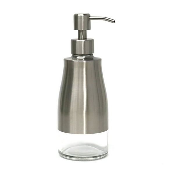 Dispensador de jabón espumoso recubrimiento protector de vidrio engrosado Facilitar la bomba de jabones de protección de limpieza para baño de cocina 300 ml Inevent HA060699-00B