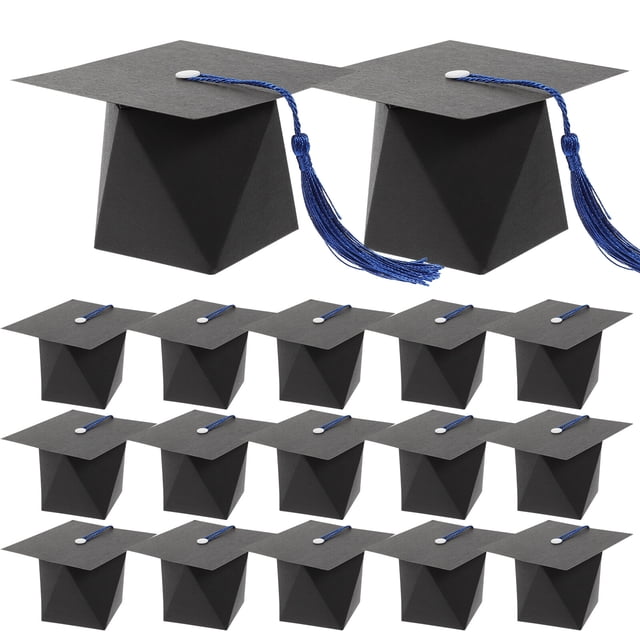 Cajas dulces de graduación de 50 piezas Caja de regalo con forma de doctorado.