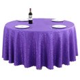 thumbnail image 1 of Mantel Jacquard de poliéster a prueba de derrames, cubierta de mesa para cocina, comedor, boda, banquete, uso en mesa (redondo, 1,8 m), 1 of 5