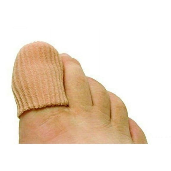 Silipos Digit Cap, Fabric/Gel, Pull-on, Small/Medium, Beige, 6 Count