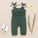 thumbnail image 2 of Mameluco de una pieza para niños recién nacidos, bebés, niños y niñas, mono con volantes y cuello Halter Sailing Electrónica, 2 of 6