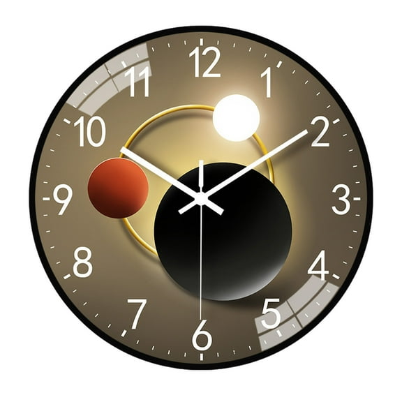 Deeceymbur Wall Clock Silent Non-Ticking Battery Operated,8 Inch Quartz Decorative,Easy To Read School Clock