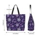 thumbnail image 5 of Easygdp Christmas Purple Snowflakes Bolsas Tote para Mujer, Bolsos de Hombro para Viaje, Bolsos de Mano de Gran Capacidad para Compras y Trabajo, 5 of 8