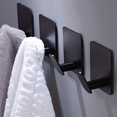 thumbnail image 5 of Maximize Your Space with 4pcs Stainless Steel Adhesive Hooks - Perfect for Hanging Clothes, Hats, Robes, Towels, and Coats in Your Bathroom or Kitchen, 5 of 5