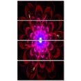 thumbnail image 2 of Perfect Shiny Fractal Flower in Magenta - Floral Canvas Art Print, 2 of 3