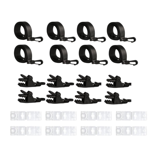 Almencla Pool Solar Cover Roller Attachment Straps Solar Pool Cover Parts Accessories 8pcs Set