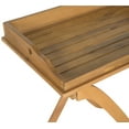 thumbnail image 5 of Safavieh Covina Outdoor Tray Table w/ Removable Top - Teak Brown, 5 of 6