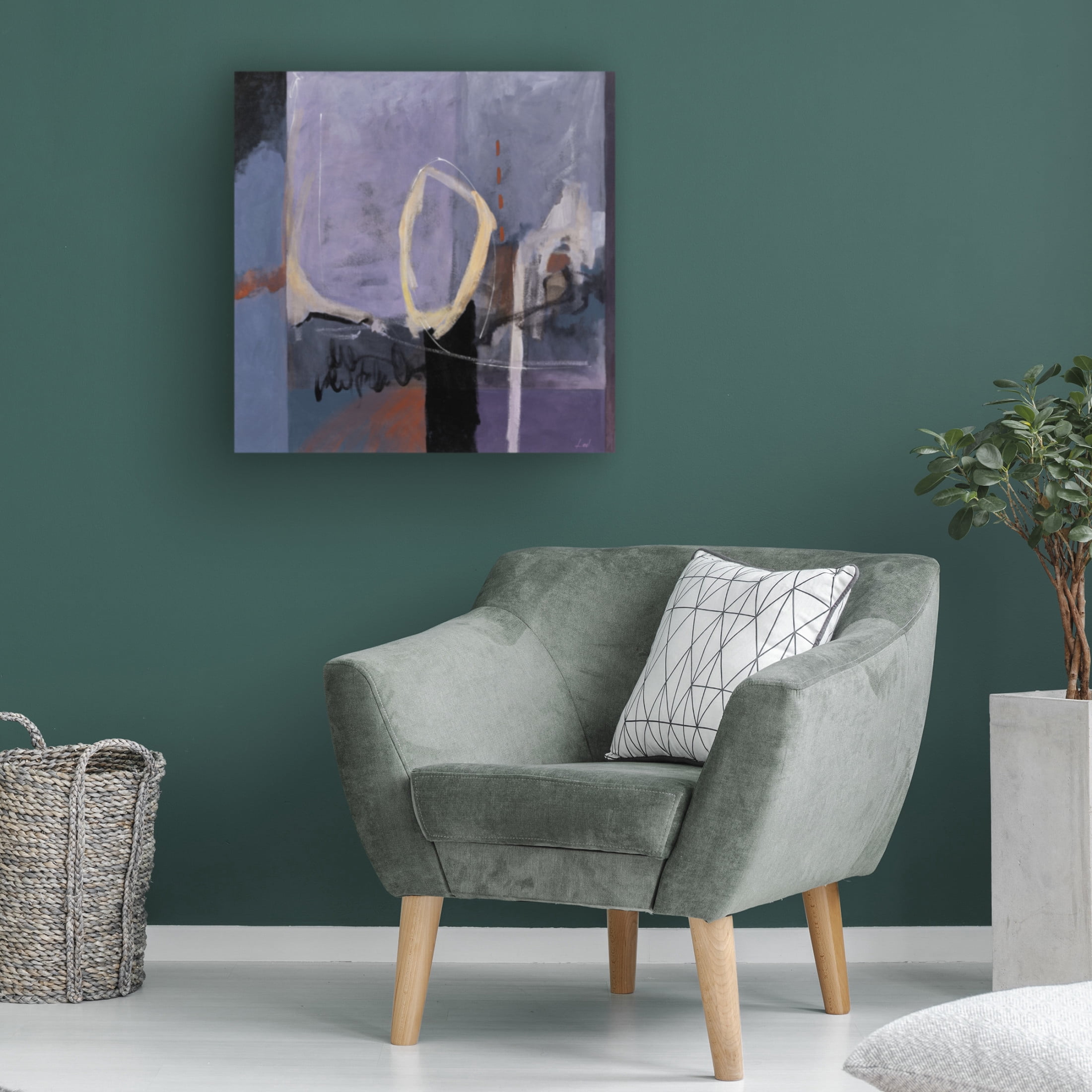 Canvas Wall Art - Pablo Esteban 'Loop Hole' Wall Art for Living Room, Bedroom, or Office Décor by Trademark Fine Art - 18 x 18 Inches
