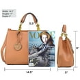 thumbnail image 2 of Saffiano Faux Leather Chain Strap Satchel, 2 of 5