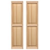 AWC Exterior Wood Window Shutters Louvered 15"wide x 39"high Unfinished