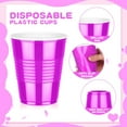 thumbnail image 3 of Artrylin 50Pcs Purple Plastic Cups, 16 oz / 500 ml Plastic Disposable Cups, Reusable Party Supplies (Purple), 3 of 6