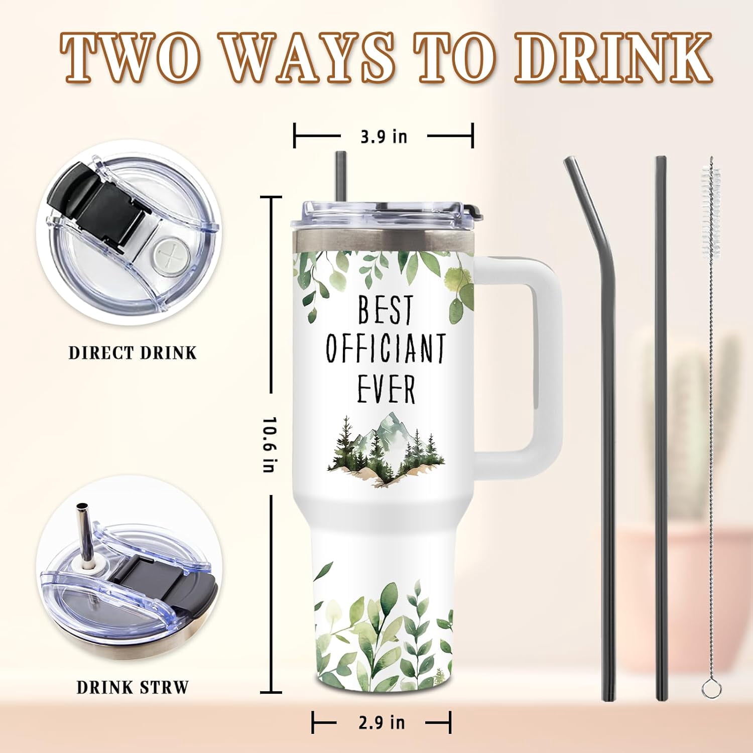 Work Forecast Gifts for Women, Birthday Tumbler for Coworker, Boss, Christmas Funny Gift Ideas, Scattered Sarcasm Sarcastic, 40 Oz Tumbler with Handle Lid and Straw Christmas Gifts, 1PCS