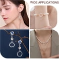 thumbnail image 5 of 1 Box 120Pcs 6Styles Tibetan Style Alloy Linking Rings Flower Linking Rings Chakra Sign Linking Rings for Necklace Dangle Earring Making Antique Silver, 5 of 5