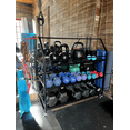 thumbnail image 6 of Weight Rack for Dumbbells, Dumbbell Rack, Home Gym Storage Rack with Wheels, 6 of 9