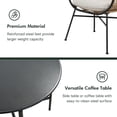 thumbnail image 3 of Grand Patio Outdoor Modern Bistro Set with Coffee Table, 3-Piece Wicker Furniture, Boho Style Chair Set with Cushions for Balcony, Porch, Garden, 3 of 6