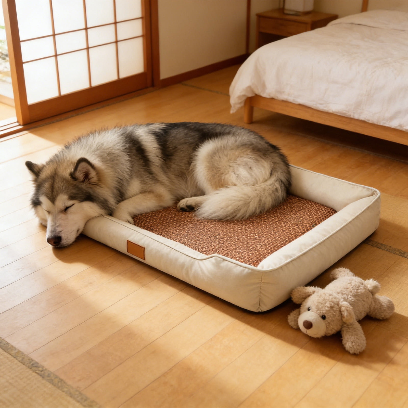 Large Pet Bed Cotton Filled Cushion Sofa Bed Removable Washable for Dogs Cats 644612cm Indoor Use