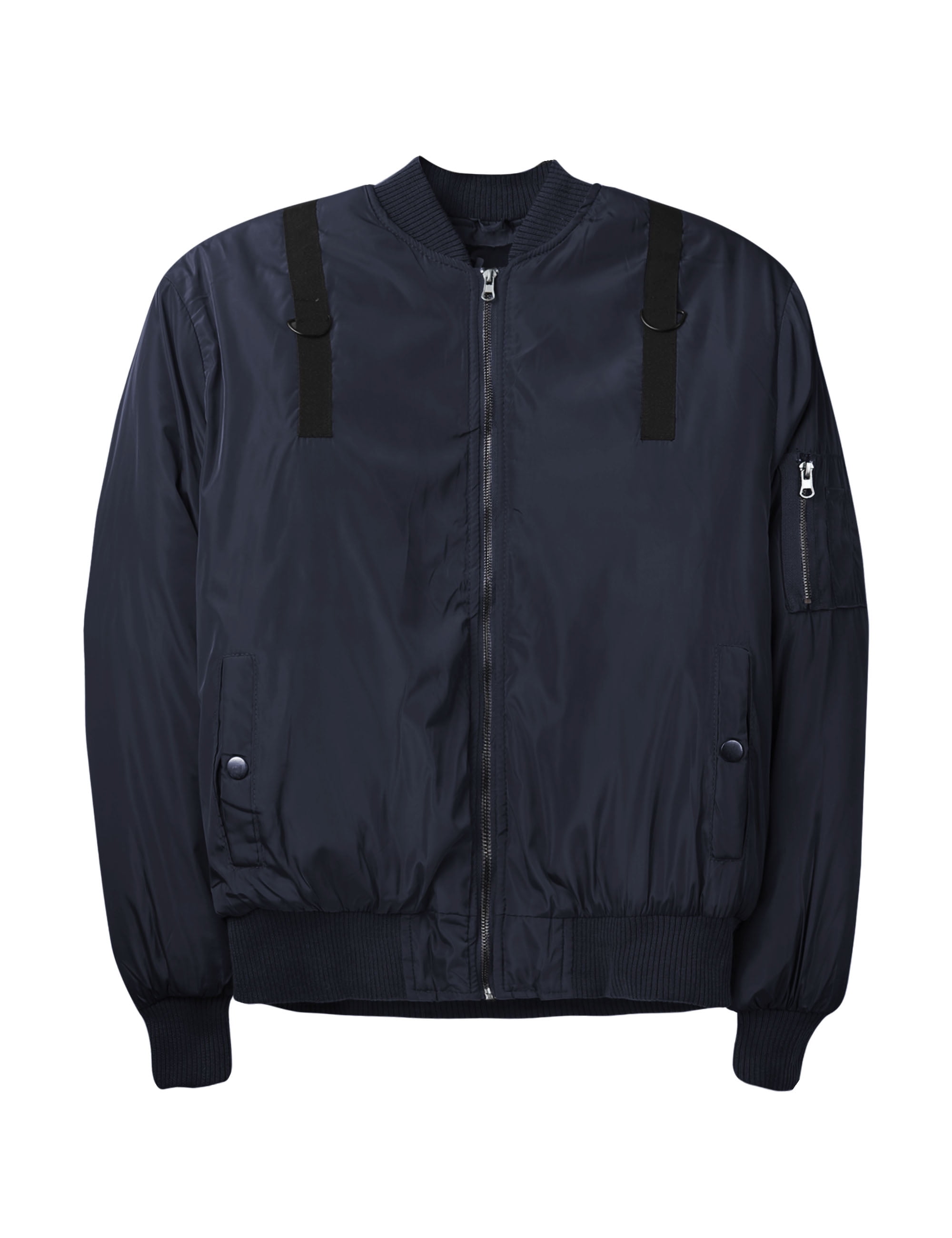 Hat and Beyond Mens Military Patches Bomber Jacket Lightweight Skinny