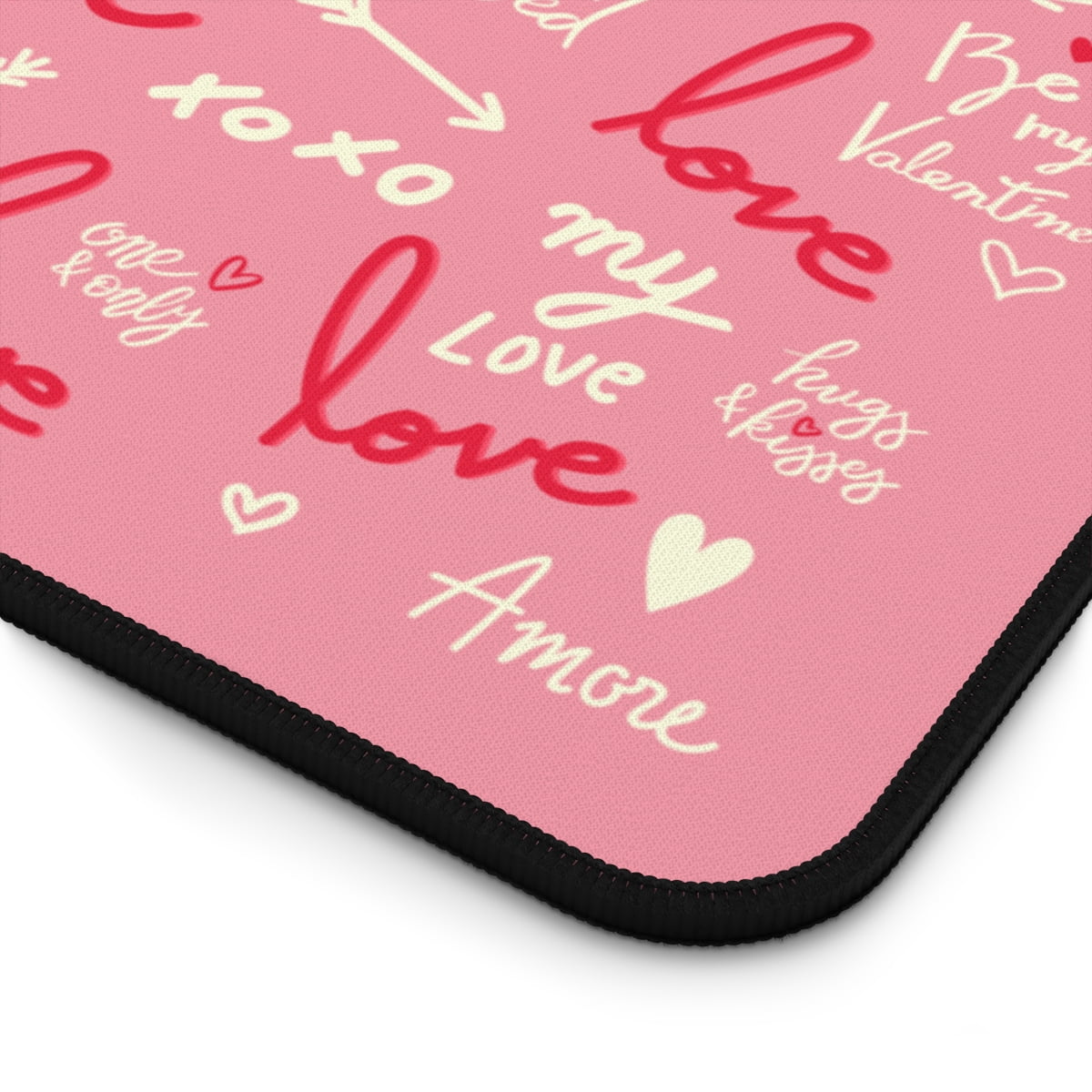 Valentines Gifts for Female Friend | Pink Desk Matt for Desktop | Extra Large Gaming Mouse Pad Gift for Him | Pink Mousepad Gifts for Women | 12x18 in