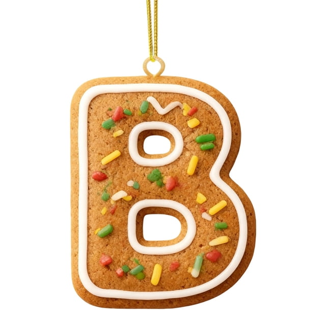 Adorno Navideño con 26 Letras, Colgante para Árbol de Navidad, Adornos Personalizados, Decoración Navideña, Decoración Colgante para Árbol de Navidad.