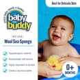 thumbnail image 2 of Baby Buddy 4" Natural Baby Bath Sponge, Ultra-Soft Sea Wool, Gentle on Baby Skin, Biodegradable, 4pk, 2 of 8