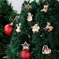thumbnail image 4 of Colgante de árbol de Navidad Discos de madera Colgante de árbol de Navidad Decoración de dispersión de madera Decoración de árbol Decoración de árbol de Navidad Decoración navideña Fo, 4 of 5