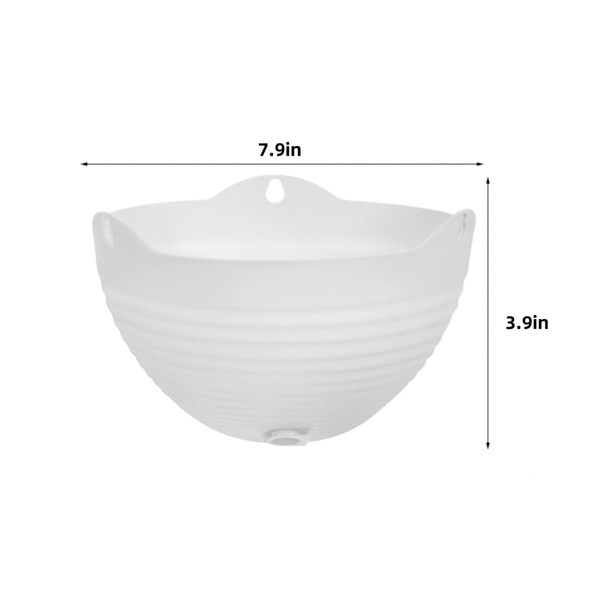 Hanging Plastic Planter Pot,Colorful Garden Flower Plant Pot with Drainer Chain for Indoor Use,HXRH Reusable Hanging Flower Basket for Outdoor,Garden
