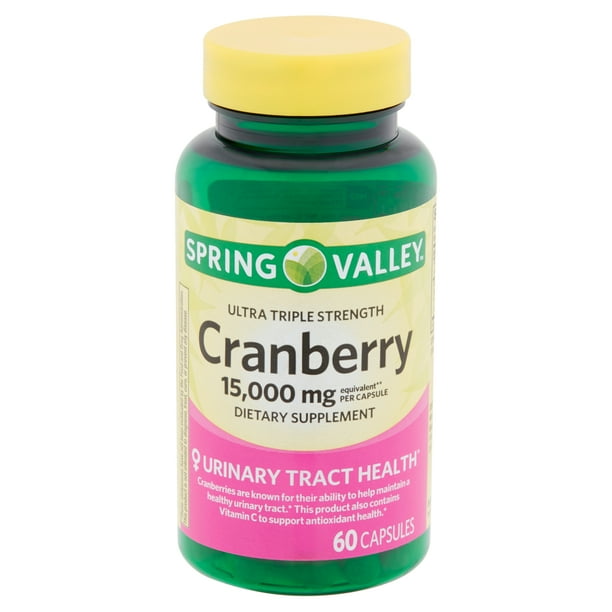 Spring Valley Ultra Triple Strength Cranberry Capsules, 15,000 mg, 60
