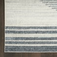 thumbnail image 5 of Nourison Astra Machine Washable Geometric Ivory Blue 5'3" x 7' Area Rug, (5x7), 5 of 9