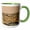 Green/White, variant on 3drose, Mars Surface Space Theme Science, 11oz Two-tone Green Mug