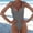 Gray, variant on 2024 Womens Bikinis Juniors One-piece Swimsuit with Micro Elastic Suspender and Open Back Bikini Swimsuit