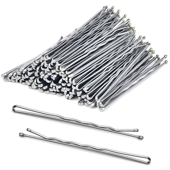 TUWAFE 120 Pcs Silver Bobby Pins 2.75 Inch, Large Jumbo Hair Clips for Thick Hair & Updos, Secure Hold Styling Accessories