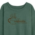 thumbnail image 3 of Instant Message - Cafecito Y Chisme - Women's Lightweight French Terry Long Sleeve Shirt, 3 of 6
