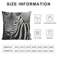 thumbnail image 5 of YINGXI Throw Pillow Covers Cute Square Pillowcases for Home Decor Sofa Car Bedroom Black White Stripes Design Dark Background Print Pillow Cases 24x24in, 5 of 5