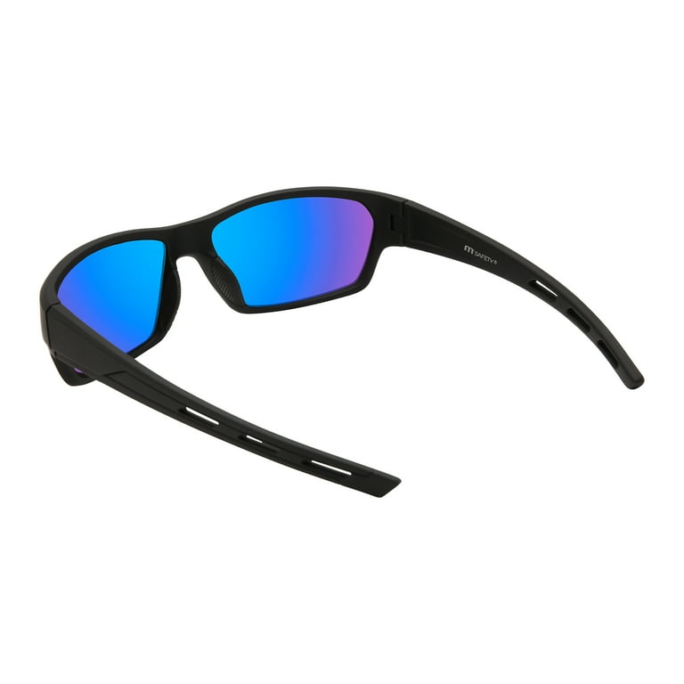 M+, Safety Glasses, Plastic, Unisex, MS622187ARBLK, Black with