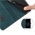 thumbnail image 5 of Wallet Case for Xiaomi Redmi Note 14 Pro 5G with Card Holder, Cash Pocket, Kickstand, Magnetic Clasp & Wrist Strap, Geometric Texture Folio Cover Green, 5 of 5