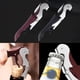 thumbnail image 1 of Sacacorchos profesional de camarero - Abrebotellas de vino de doble bisagra con cortador de papel de aluminio y abridor de botellas, acero inoxidable cromado, 4,72 pulgadas, 1 of 6