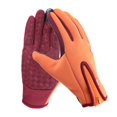 thumbnail image 1 of Guantes cálidos con cremallera para deportes al aire libre para otoño e invierno, pantalla táctil de dedos completos, antideslizantes, impermeables, agarre para parabrisas, forro polar, esquí y, 1 of 6